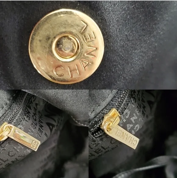 Chanel Large CC Hobo Bag Black and Gold Chain - Picture 11 of 15